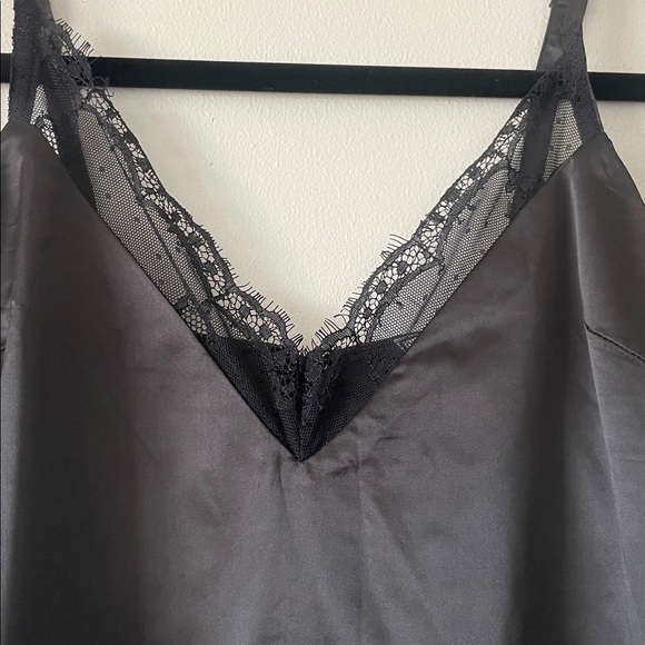 Oh Polly Black Satin Dress UK 8-SMALL - Picture 6 of 11